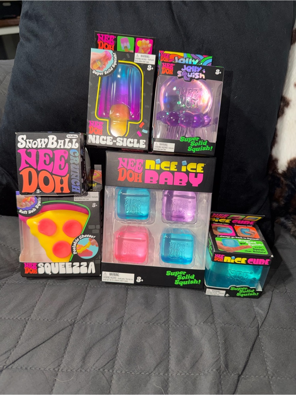 NeeDoh 6pc Squish Pack